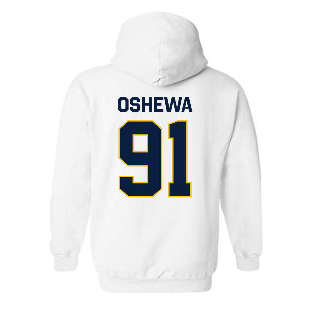 Northern Arizona - NCAA Football : Erimi Oshewa - Classic Shersey Hooded Sweatshirt-1