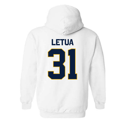 Northern Arizona - NCAA Football : Jaiden Letua - Classic Shersey Hooded Sweatshirt-1