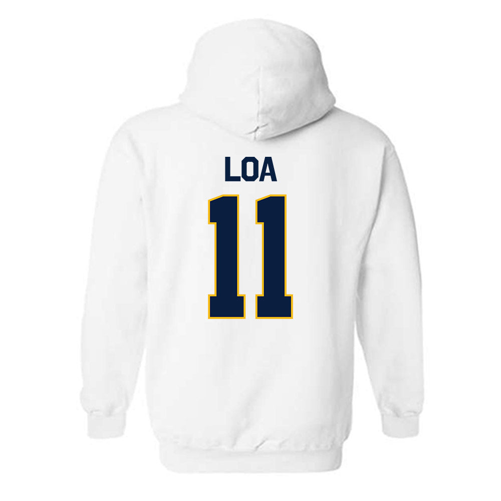 Northern Arizona - NCAA Football : Ziggy Loa - Classic Shersey Hooded Sweatshirt-1