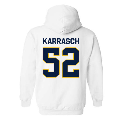 Northern Arizona - NCAA Football : Mattis Karrasch - Classic Shersey Hooded Sweatshirt-1