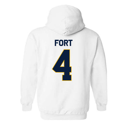 Northern Arizona - NCAA Men's Basketball : Oakland Fort - Classic Shersey Hooded Sweatshirt-1