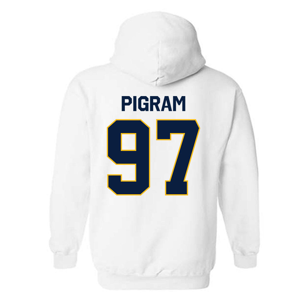Northern Arizona - NCAA Football : Jordan Pigram - Classic Shersey Hooded Sweatshirt-1