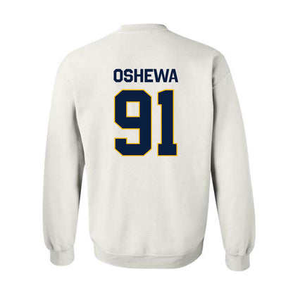 Northern Arizona - NCAA Football : Erimi Oshewa - Classic Shersey Crewneck Sweatshirt-1