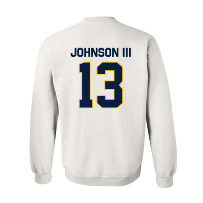 Northern Arizona - NCAA Football : Jerry Johnson III - Classic Shersey Crewneck Sweatshirt-1