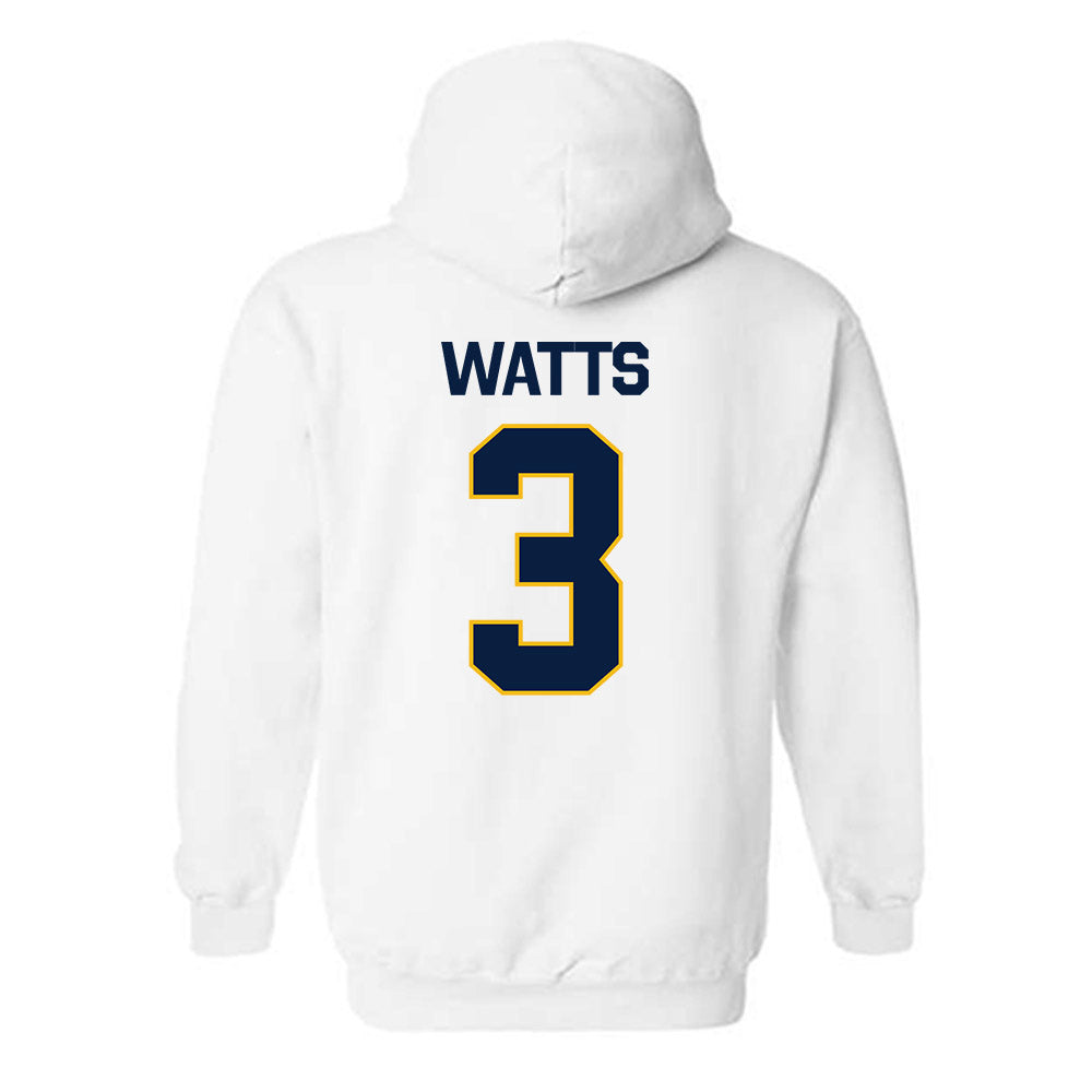 Northern Arizona - NCAA Women's Basketball : Madison Watts - Classic Shersey Hooded Sweatshirt-1