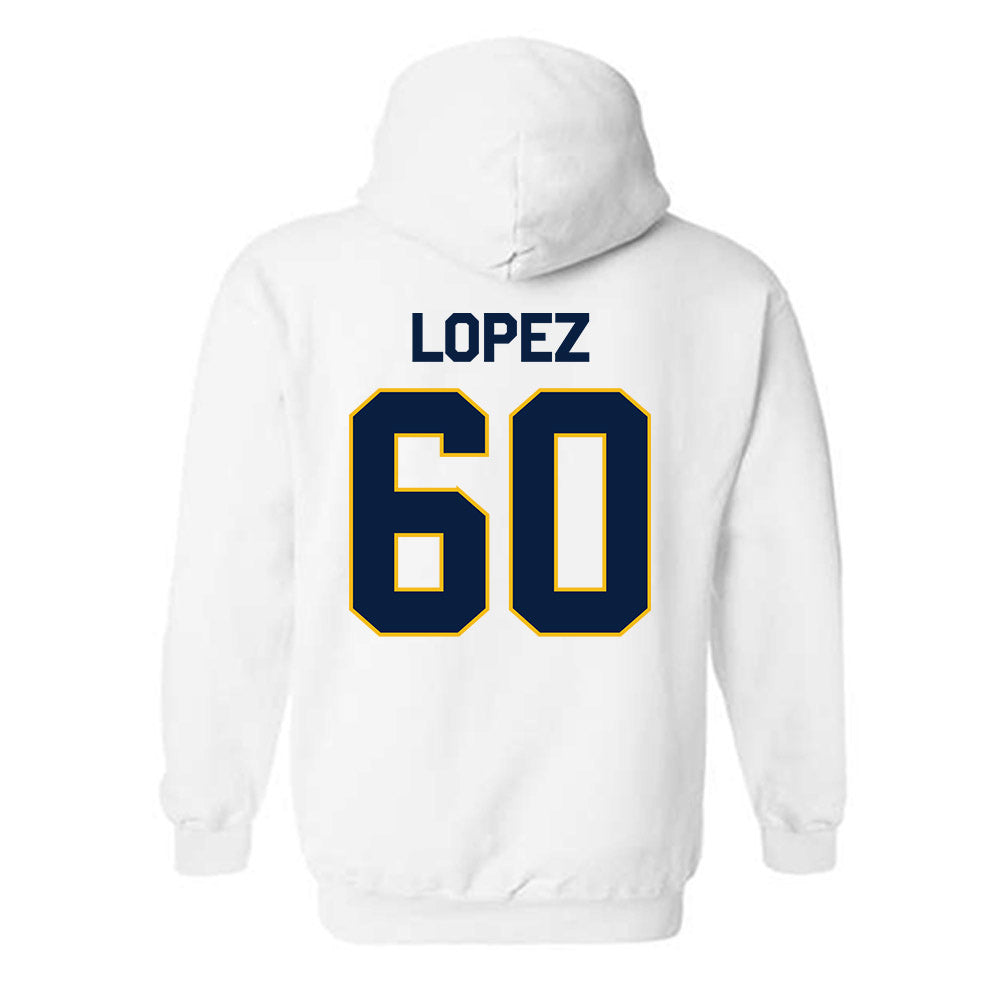 Northern Arizona - NCAA Football : John-Alexander Lopez - Classic Shersey Hooded Sweatshirt-1
