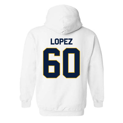 Northern Arizona - NCAA Football : John-Alexander Lopez - Classic Shersey Hooded Sweatshirt-1