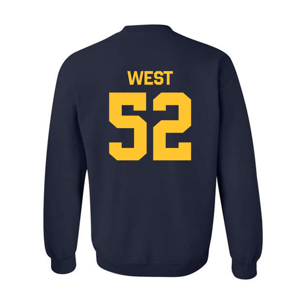 East Tennessee State - NCAA Football : Frank West - Classic Shersey Crewneck Sweatshirt-1