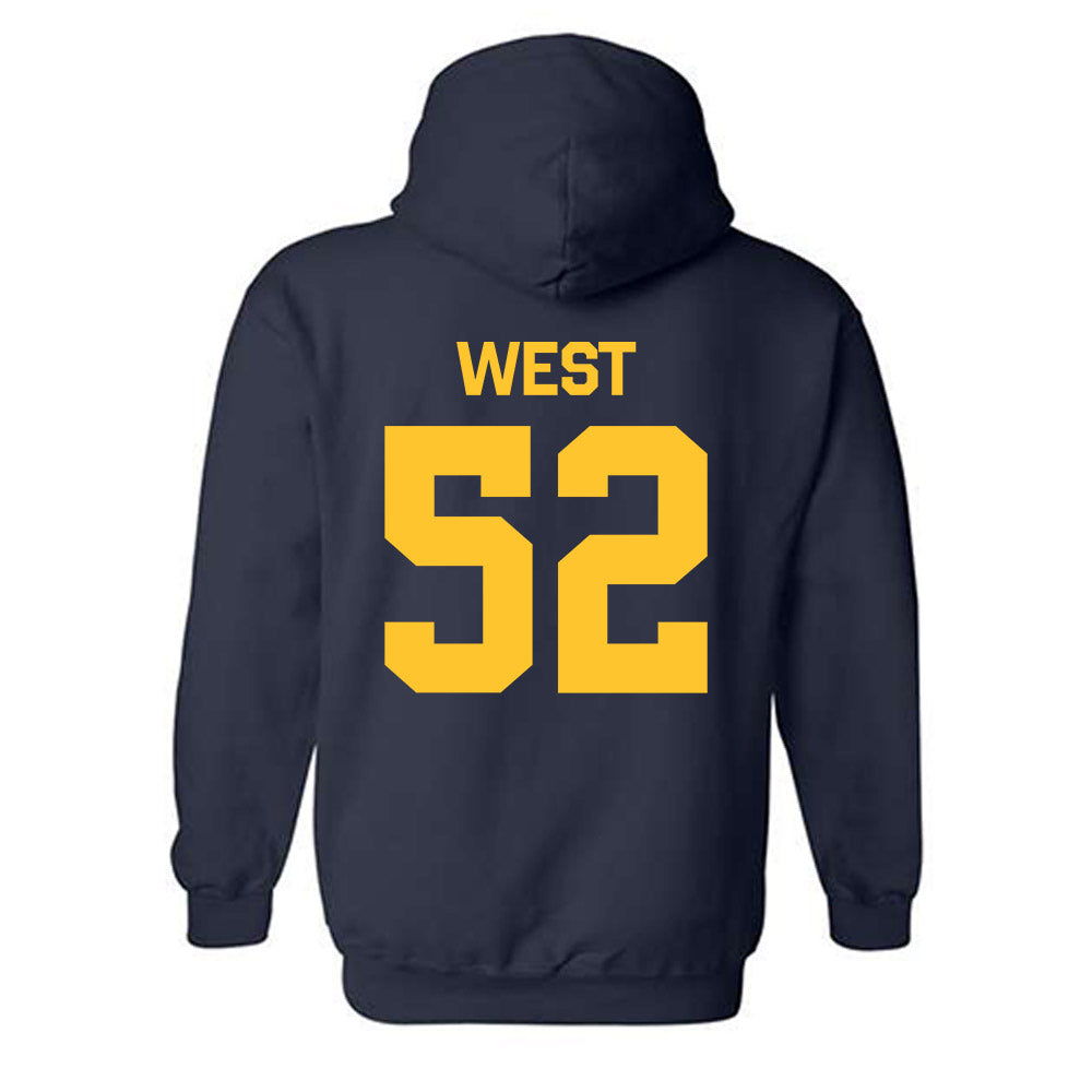 East Tennessee State - NCAA Football : Frank West - Classic Shersey Hooded Sweatshirt-1