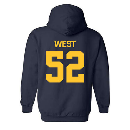 East Tennessee State - NCAA Football : Frank West - Classic Shersey Hooded Sweatshirt-1