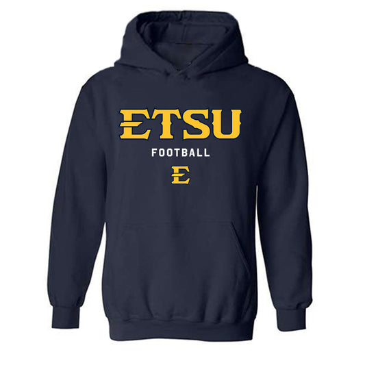 East Tennessee State - NCAA Football : Isaiah Hall - Classic Shersey Hooded Sweatshirt-0