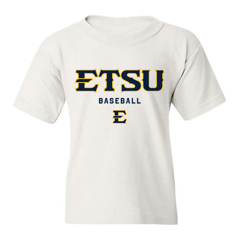 East Tennessee State - NCAA Baseball : Evan Rolison - Classic Shersey Youth T-Shirt-0