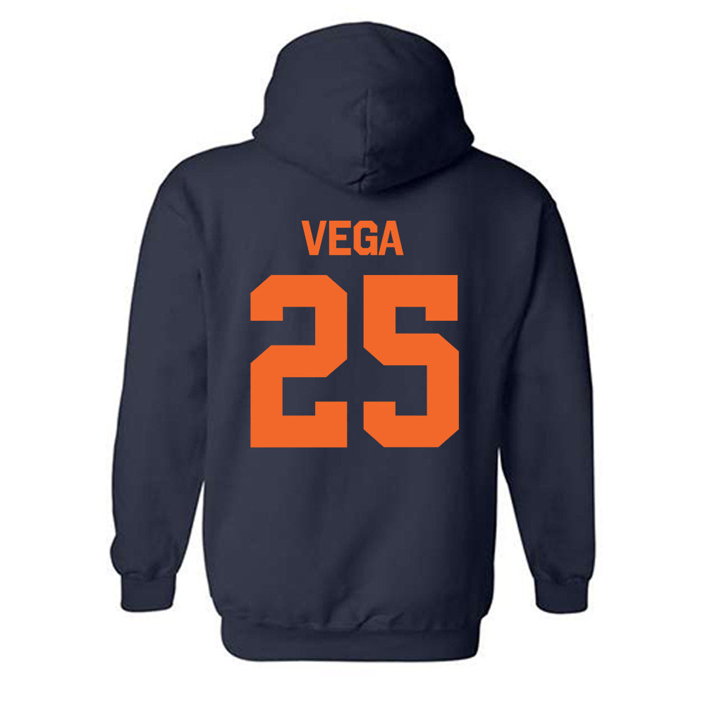FPU - NCAA Men's Soccer : Edgar Vega - Classic Shersey Hooded Sweatshirt-1