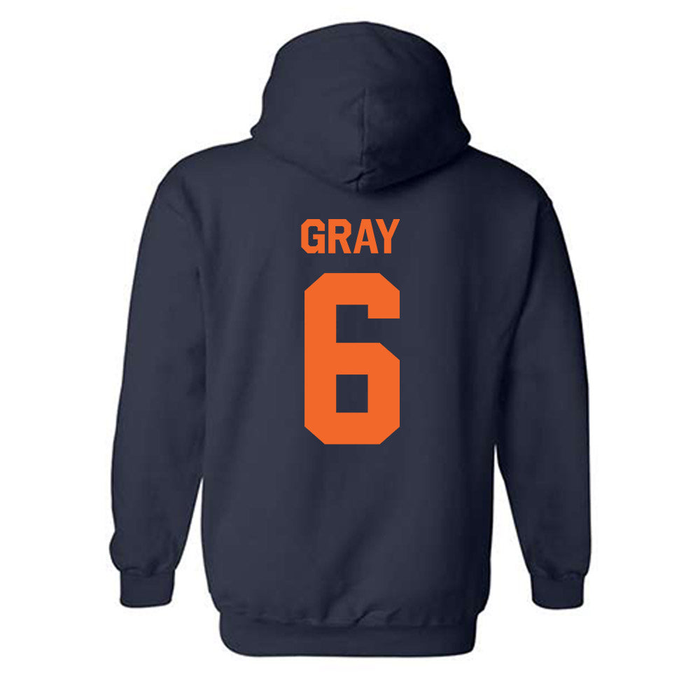 FPU - NCAA Men's Water Polo : Forrest Gray - Classic Shersey Hooded Sweatshirt-1