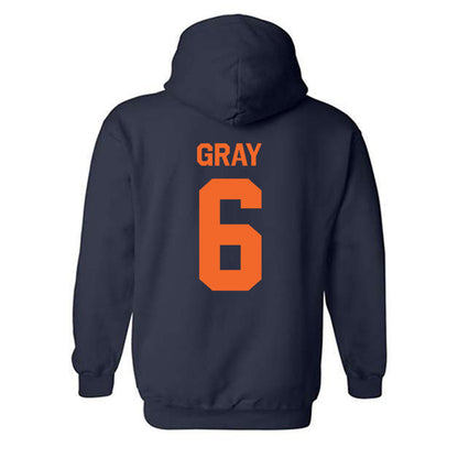 FPU - NCAA Men's Water Polo : Forrest Gray - Classic Shersey Hooded Sweatshirt-1