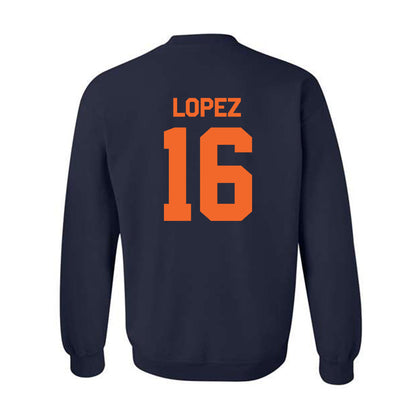 FPU - NCAA Men's Soccer : Brandon Lopez - Classic Shersey Crewneck Sweatshirt-1