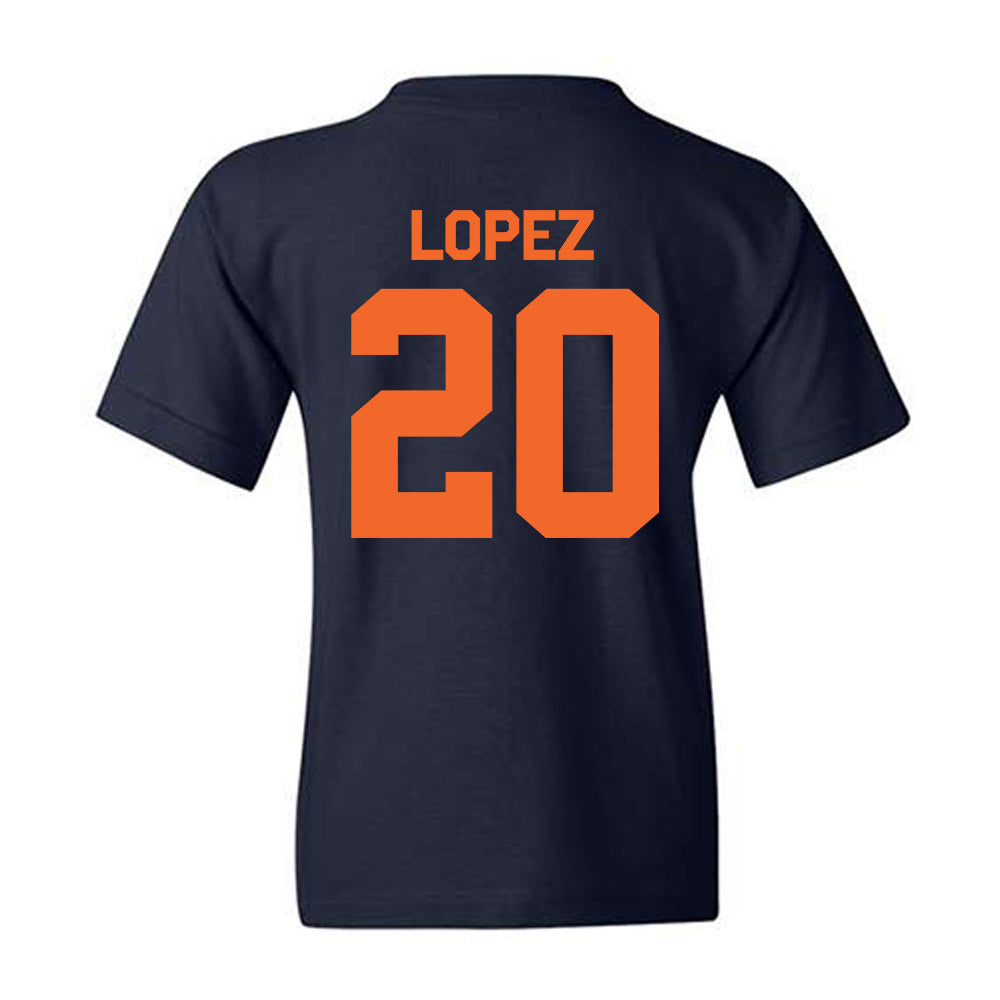 FPU - NCAA Men's Soccer : Bryan Lopez - Classic Shersey Youth T-Shirt-1