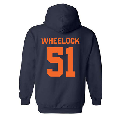 FPU - NCAA Baseball : Titus Wheelock - Classic Shersey Hooded Sweatshirt-1