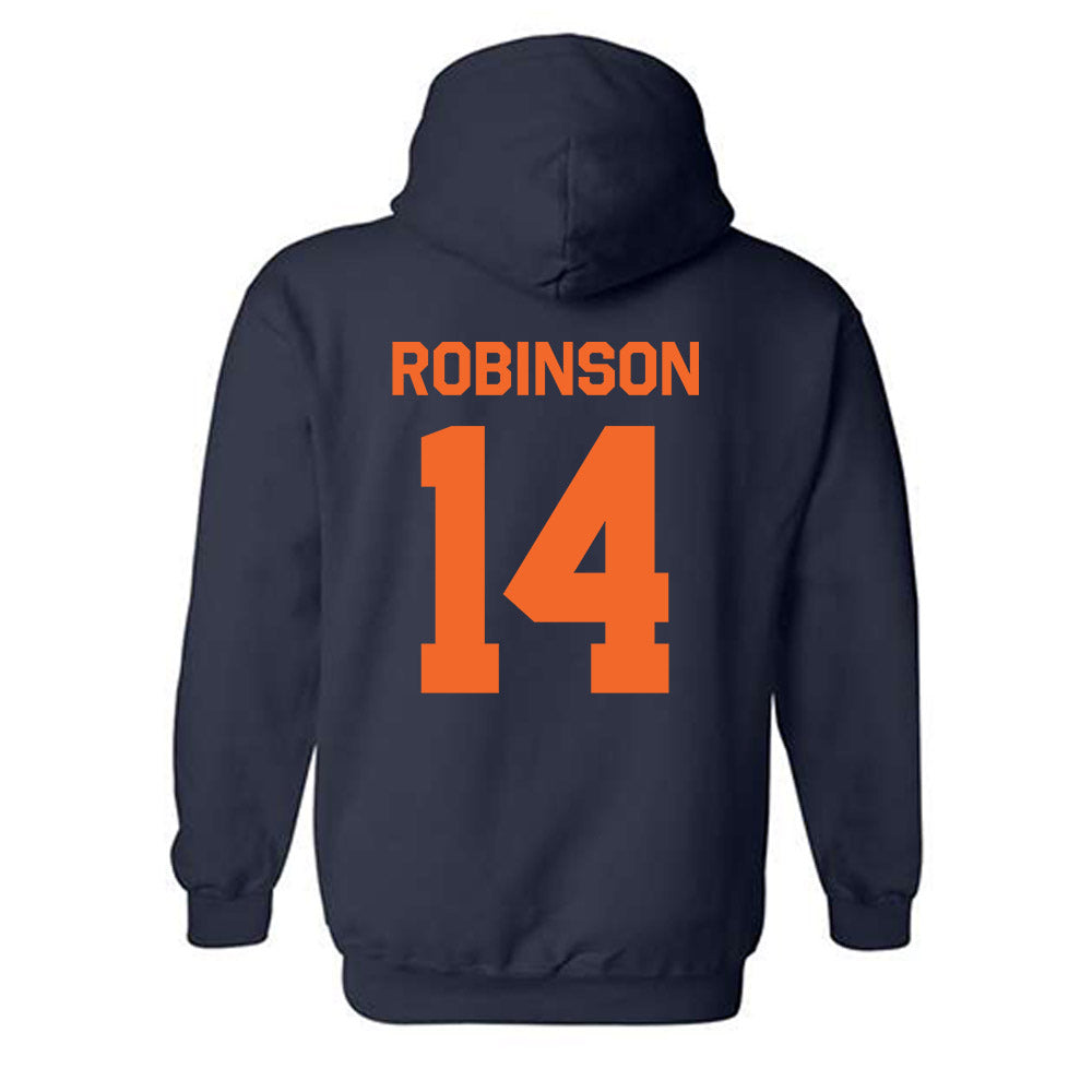 FPU - NCAA Baseball : Vincent Robinson - Classic Shersey Hooded Sweatshirt-1