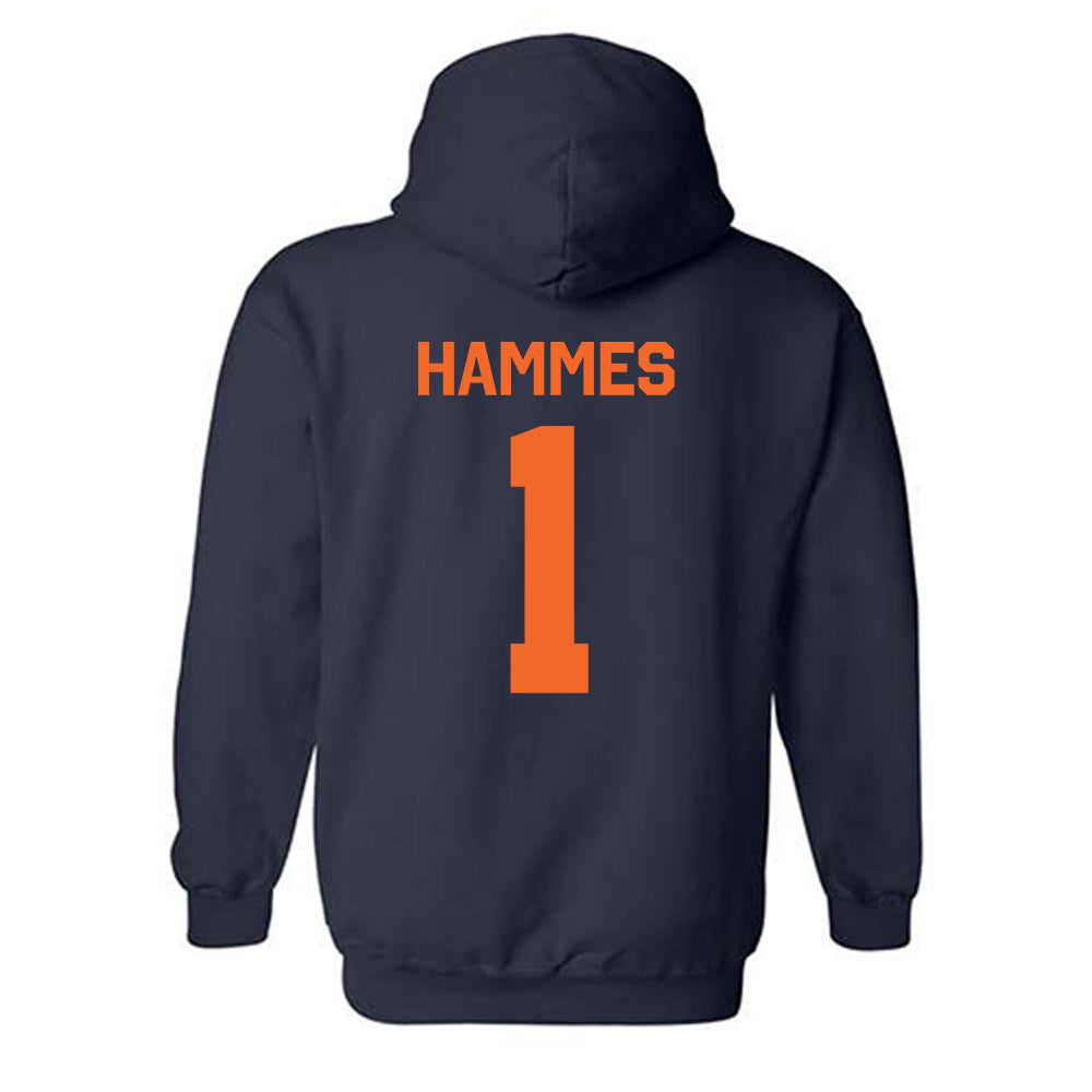 FPU - NCAA Men's Water Polo : Chase Hammes - Classic Shersey Hooded Sweatshirt-1