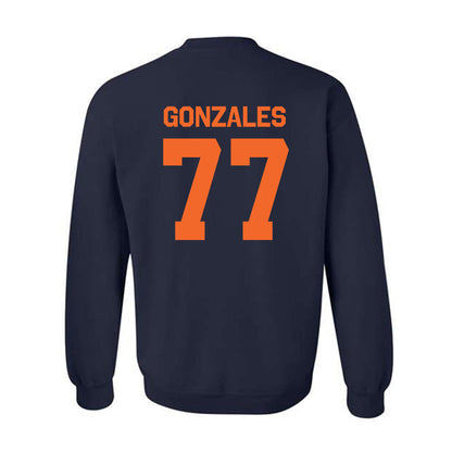 FPU - NCAA Baseball : Tyler Gonzales - Classic Shersey Crewneck Sweatshirt-1