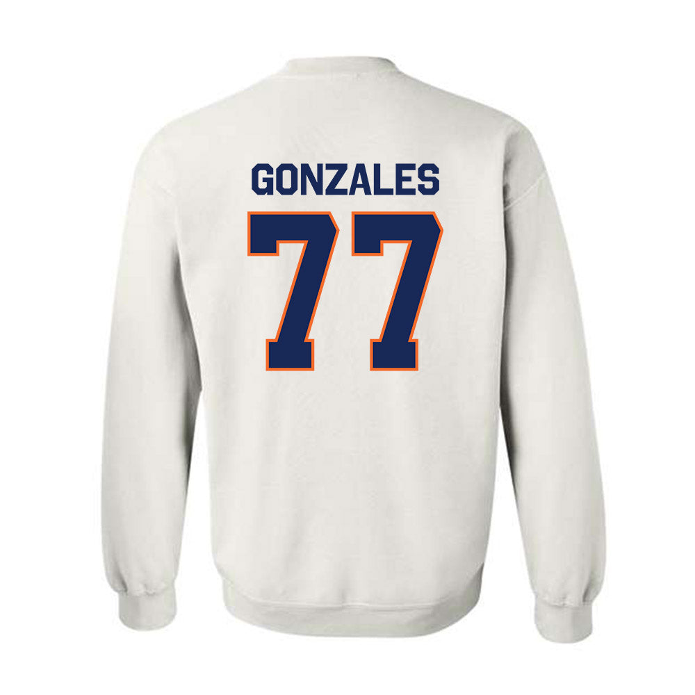 FPU - NCAA Baseball : Tyler Gonzales - Classic Shersey Crewneck Sweatshirt-1
