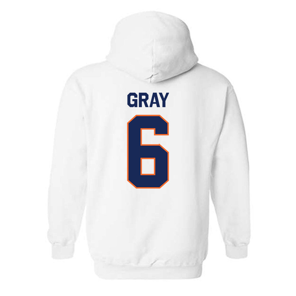FPU - NCAA Men's Water Polo : Forrest Gray - Classic Shersey Hooded Sweatshirt-1