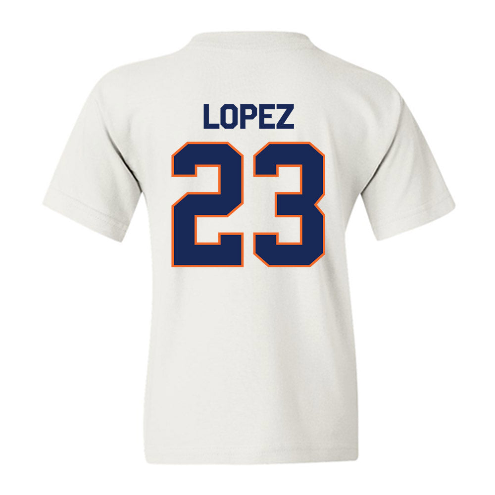 FPU - NCAA Baseball : Alex Lopez - Classic Shersey Youth T-Shirt-1