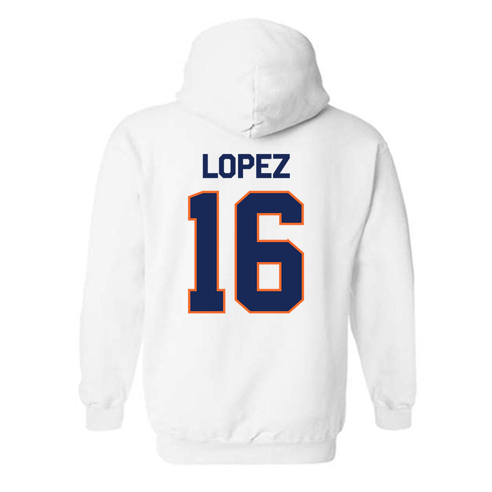 FPU - NCAA Men's Soccer : Brandon Lopez - Classic Shersey Hooded Sweatshirt-1