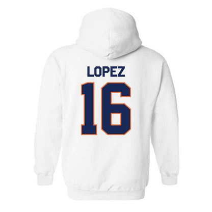 FPU - NCAA Men's Soccer : Brandon Lopez - Classic Shersey Hooded Sweatshirt-1