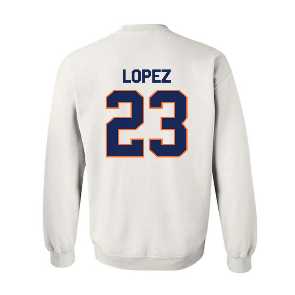 FPU - NCAA Baseball : Alex Lopez - Classic Shersey Crewneck Sweatshirt-1
