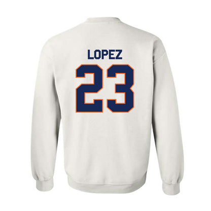 FPU - NCAA Baseball : Alex Lopez - Classic Shersey Crewneck Sweatshirt-1