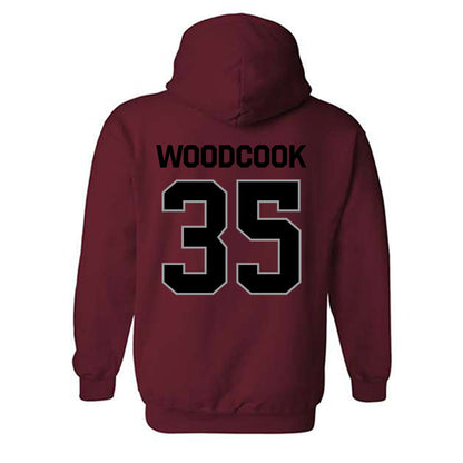NMSU - NCAA Baseball : Dane Woodcook - Classic Shersey Hooded Sweatshirt-1