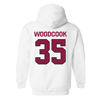 NMSU - NCAA Baseball : Dane Woodcook - Classic Shersey Hooded Sweatshirt-1