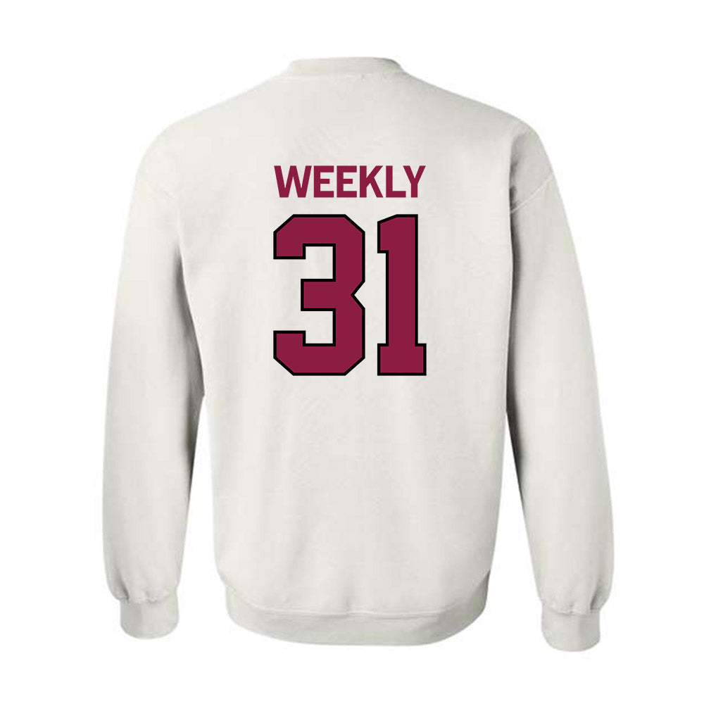 NMSU - NCAA Baseball : Dylan Weekly - Classic Shersey Crewneck Sweatshirt-1