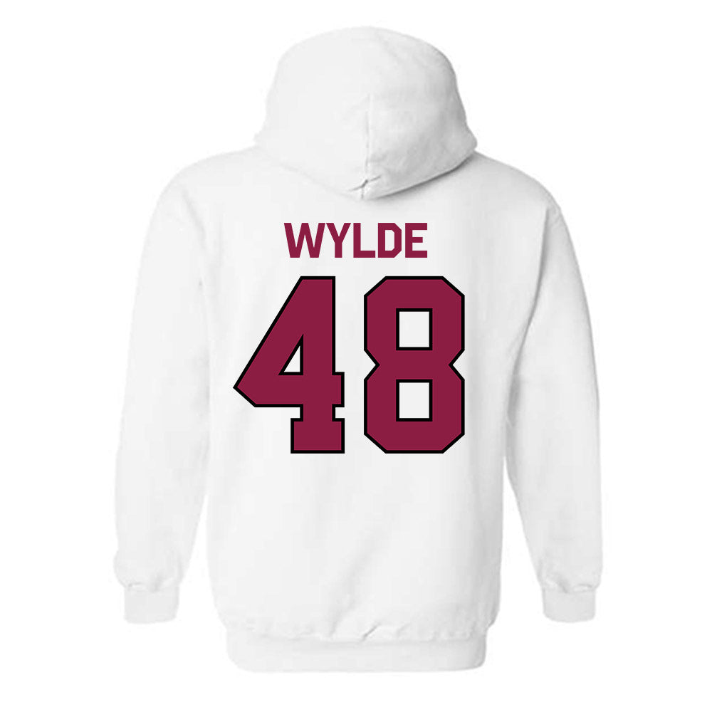 NMSU - NCAA Baseball : Connor Wylde - Classic Shersey Hooded Sweatshirt-1