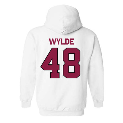 NMSU - NCAA Baseball : Connor Wylde - Classic Shersey Hooded Sweatshirt-1