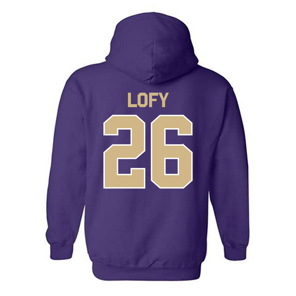 Washington - NCAA Men's Soccer : Connor Lofy - Classic Shersey Hooded Sweatshirt-1