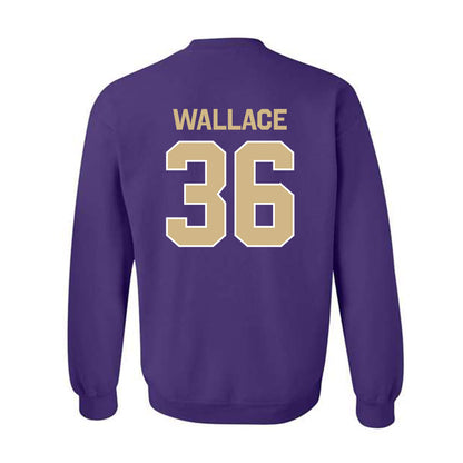 Washington - NCAA Football : CJ Wallace - Classic Shersey Crewneck Sweatshirt-1