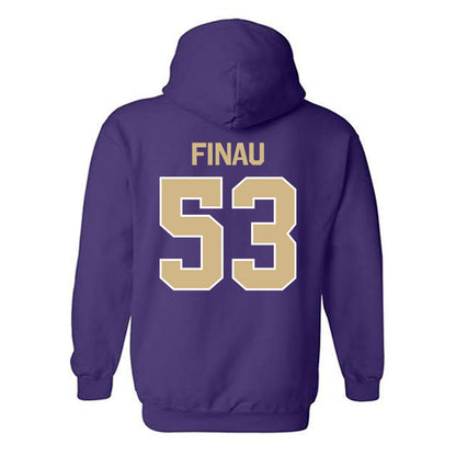 Washington - NCAA Football : Paki Finau - Classic Shersey Hooded Sweatshirt-1