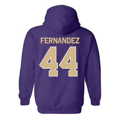 Washington - NCAA Men's Soccer : Gabe Fernandez - Classic Shersey Hooded Sweatshirt-1