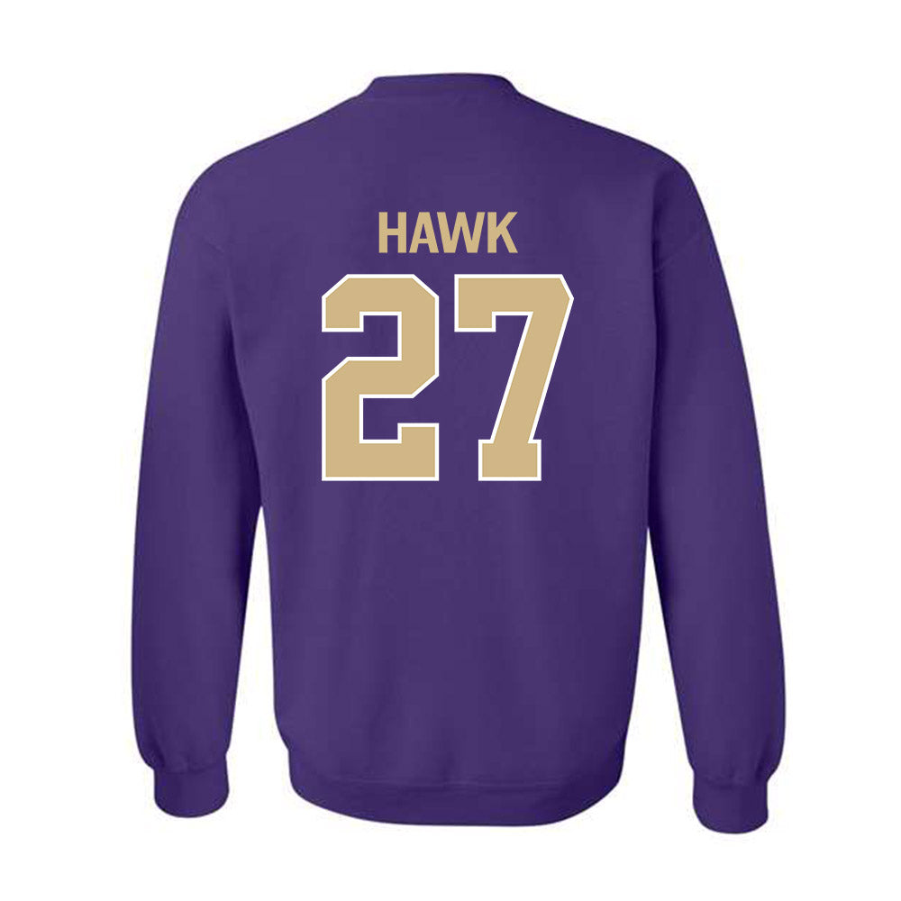 Washington - NCAA Men's Soccer : Levi Hawk - Classic Shersey Crewneck Sweatshirt-1