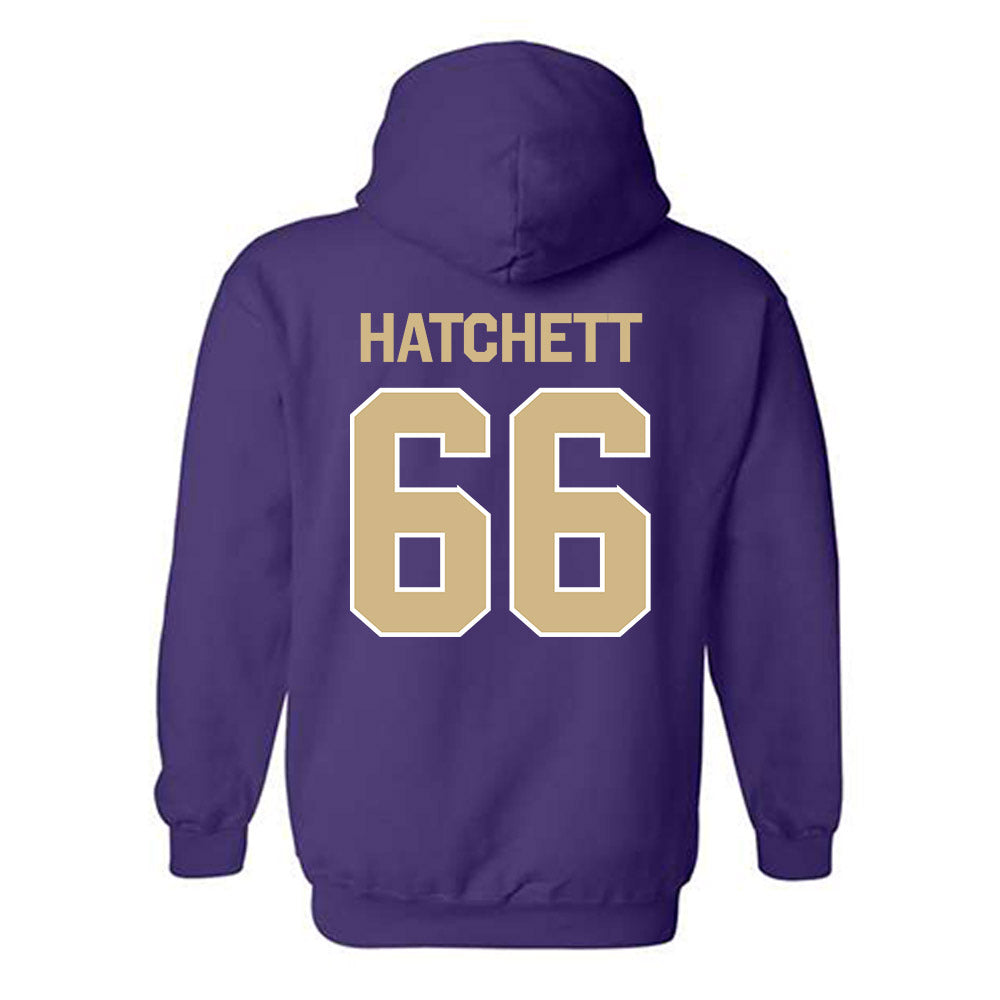 Washington - NCAA Football : Landen Hatchett - Classic Shersey Hooded Sweatshirt-1