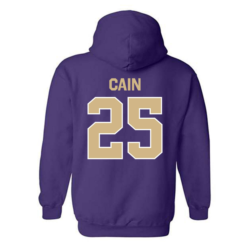 Washington - NCAA Women's Basketball : Nina Cain - Classic Shersey Hooded Sweatshirt-1