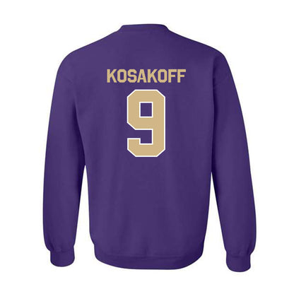 Washington - NCAA Men's Soccer : Charlie Kosakoff - Classic Shersey Crewneck Sweatshirt-1