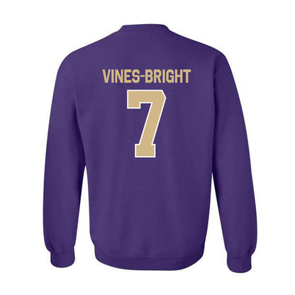 Washington - NCAA Football : Raiden Vines-Bright - Classic Shersey Crewneck Sweatshirt-1