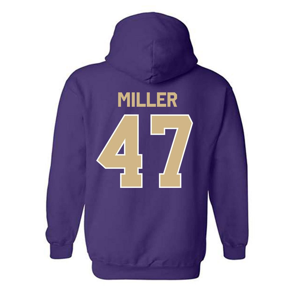 Washington - NCAA Baseball : Jay Miller - Classic Shersey Hooded Sweatshirt-1