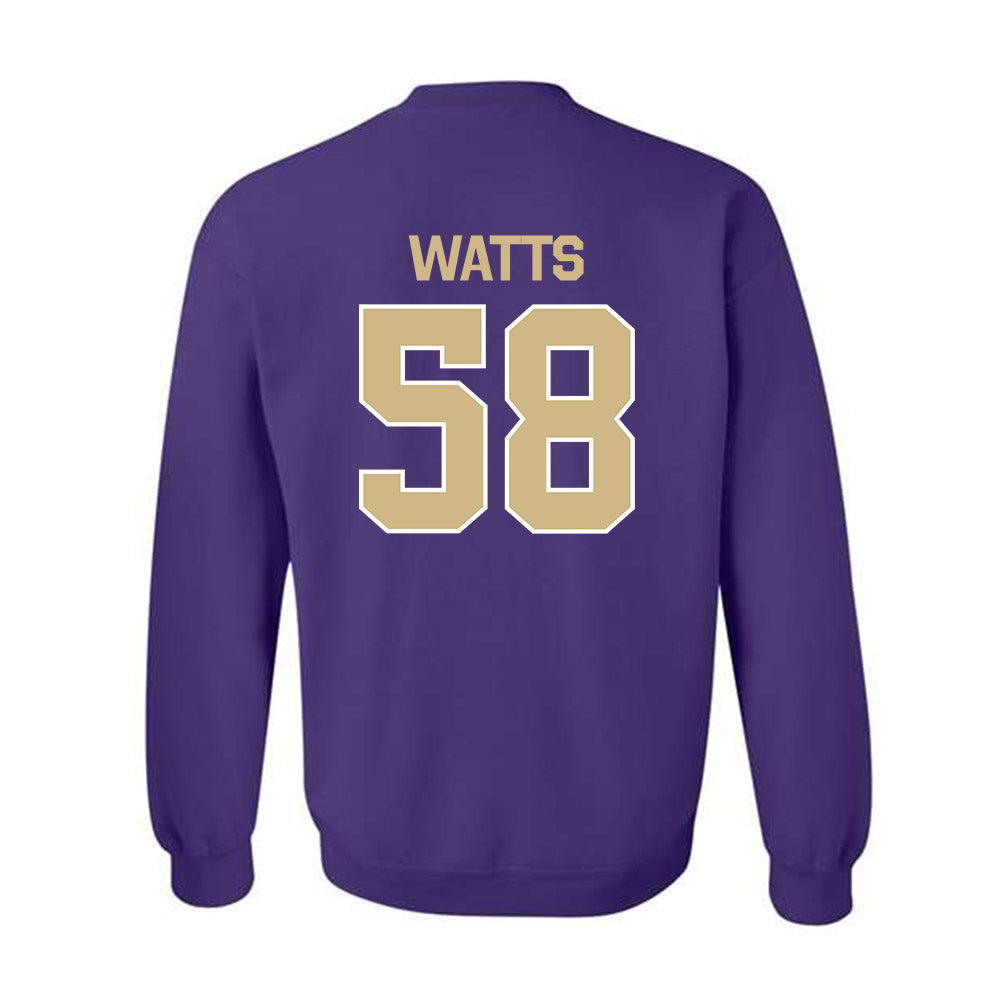 Washington - NCAA Football : Desean Watts - Classic Shersey Crewneck Sweatshirt-1