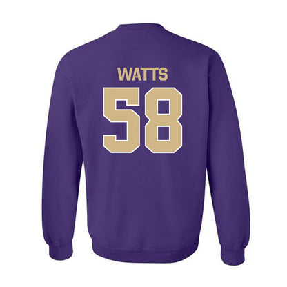 Washington - NCAA Football : Desean Watts - Classic Shersey Crewneck Sweatshirt-1