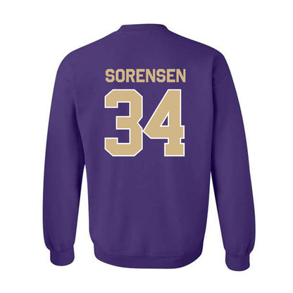 Washington - NCAA Baseball : Noah Sorensen - Classic Shersey Crewneck Sweatshirt-1